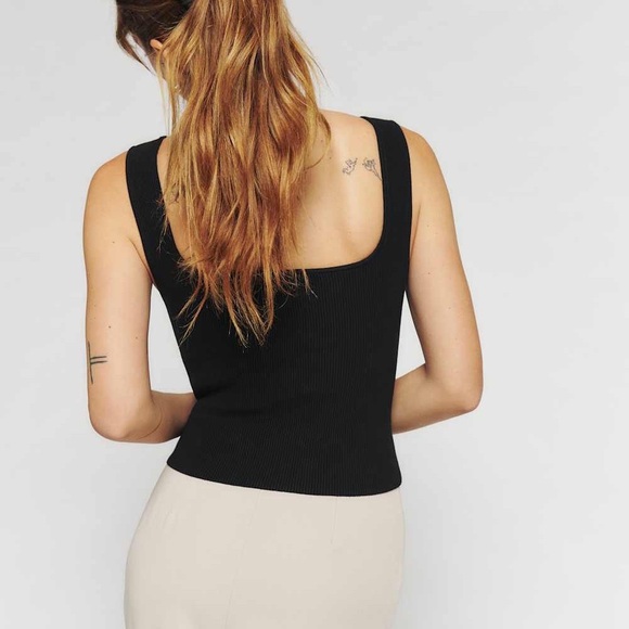 Reformation Julia ribbed-knit tank top Size XS NWOT - Picture 8 of 8